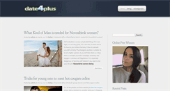 Desktop Screenshot of date4plus.com
